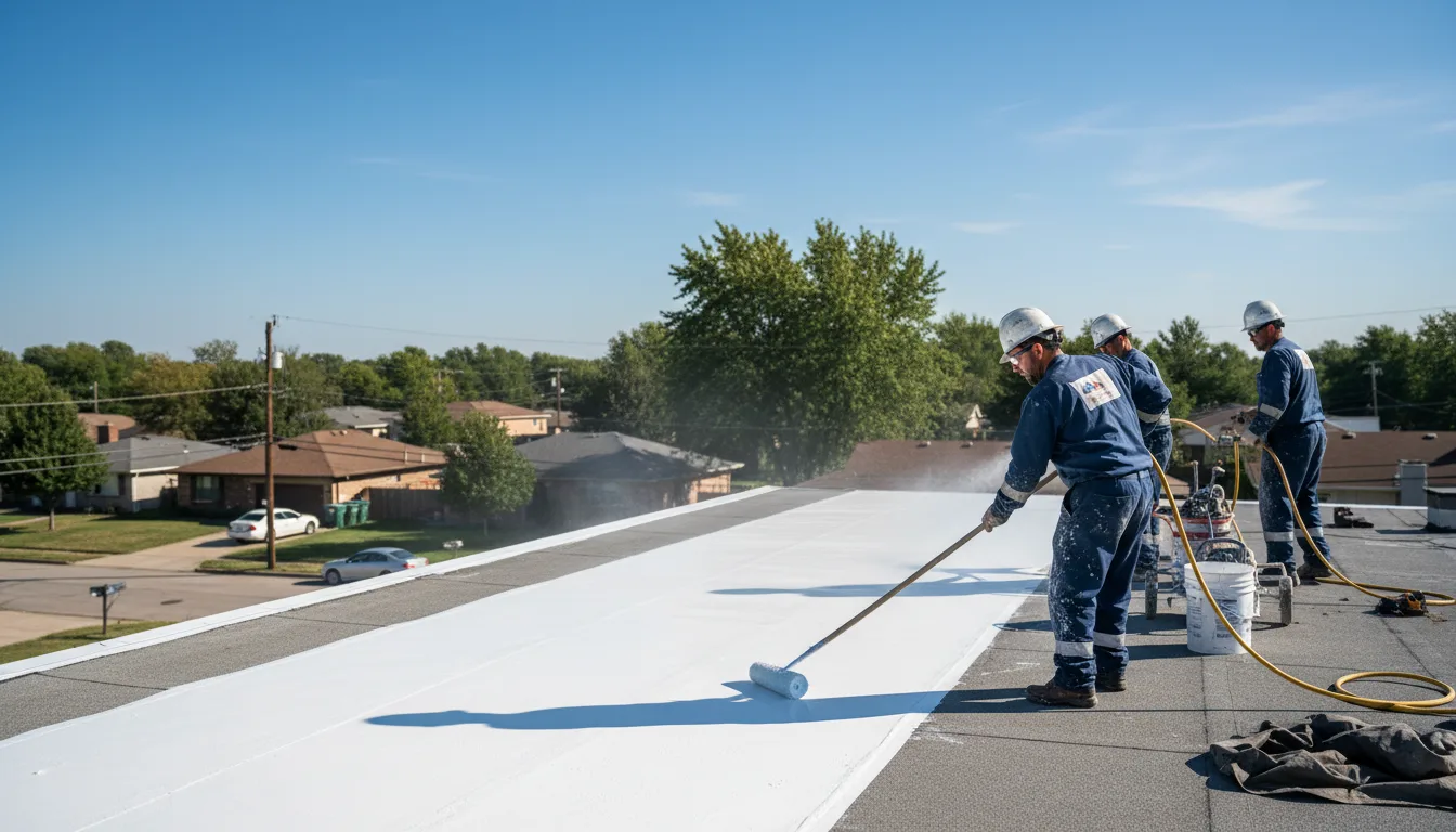 Commercial roof coating in Grapeland, TX near me